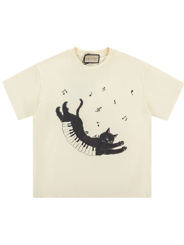 Gucci T-Shirts Animal Graphic Print — 340