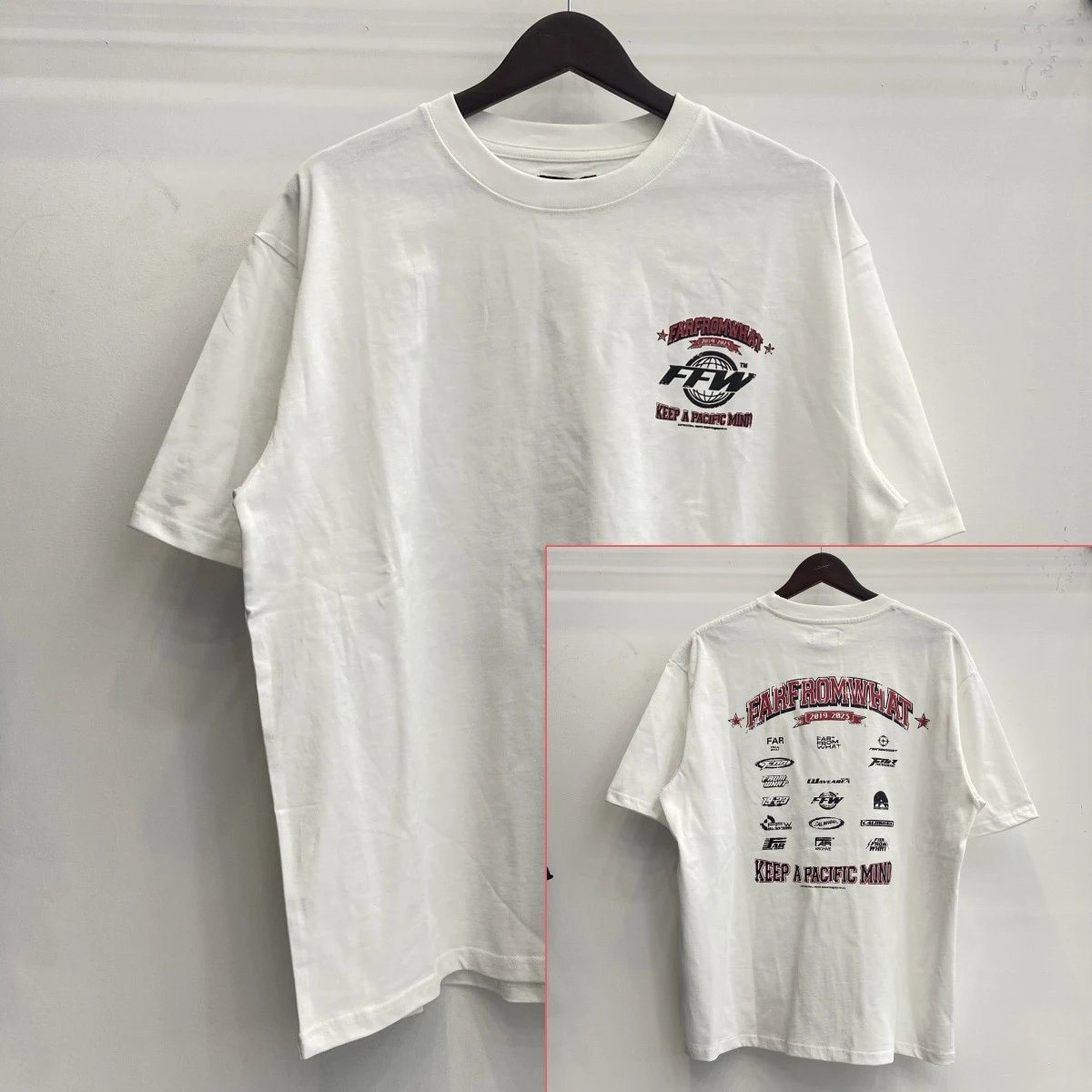 GRAILZ T-Shirts Graphic-print crew-neck T-shirt — FR0936 White