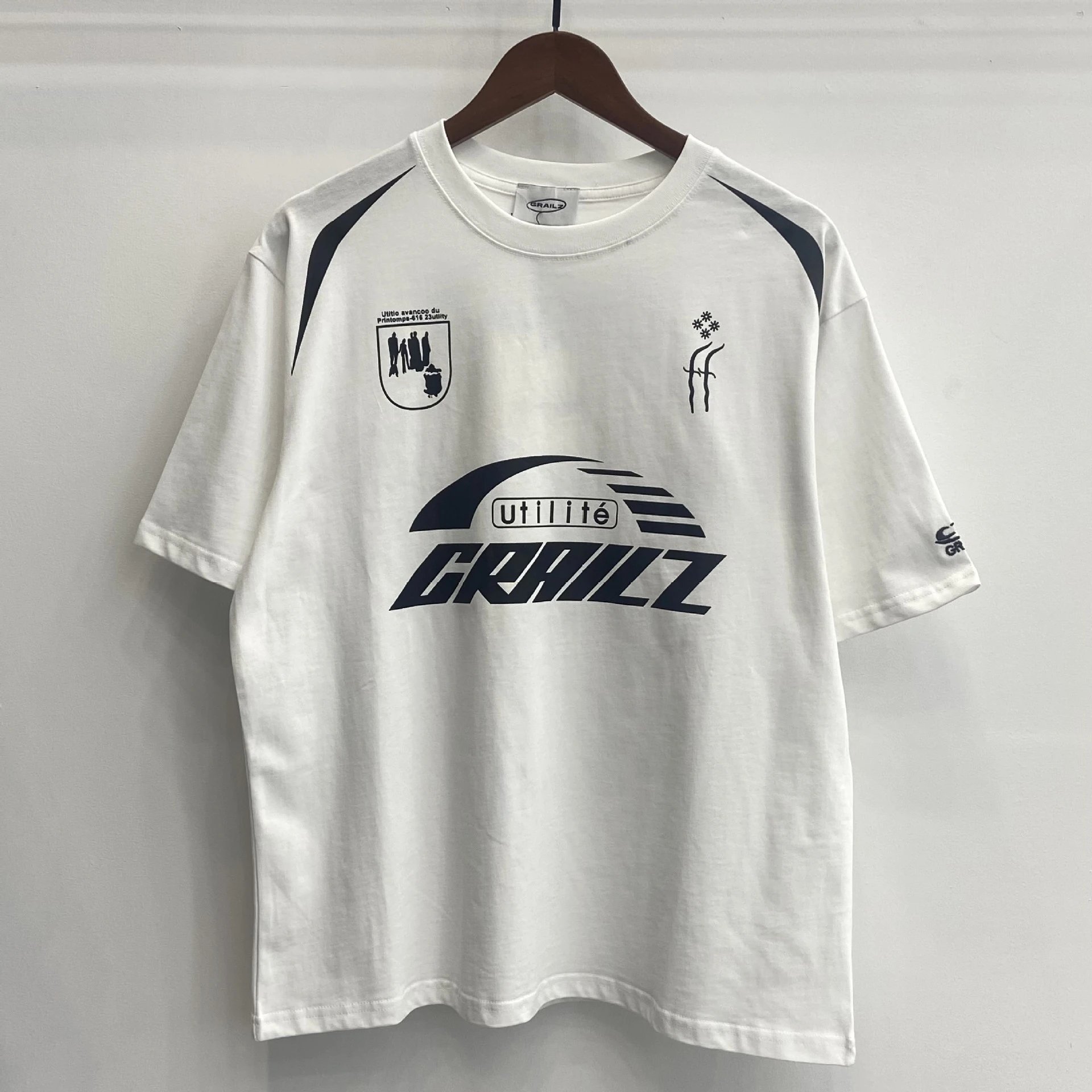 GRAILZ T-Shirts Oversized Graphic Print — white GR 65
