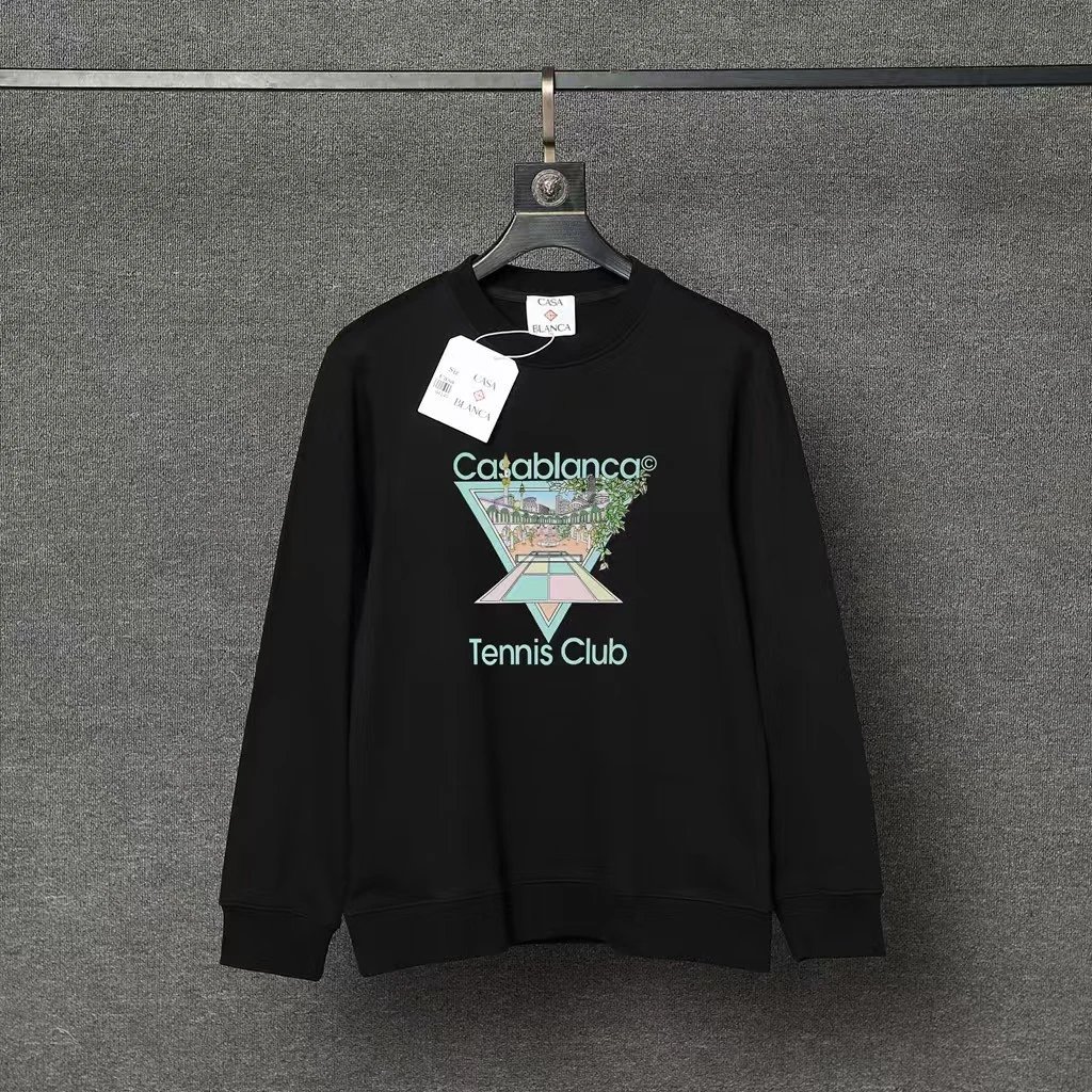 Casablanca Hoodies & Sweatshirts Graphic Print Crewneck Sweatshirt — 85
