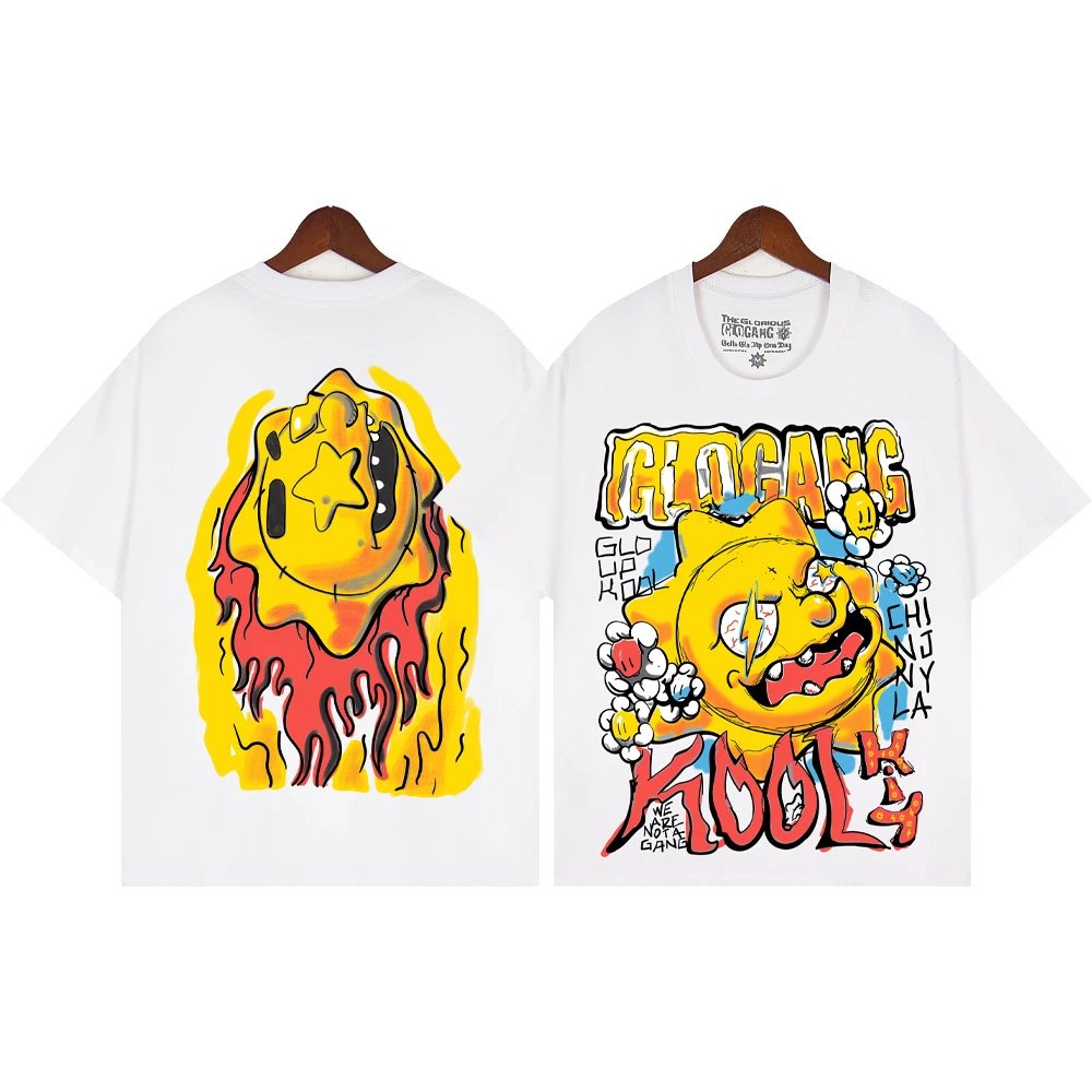 Glo Gang T-Shirts Graphic Print Crew Neck T-Shirt — 104 white