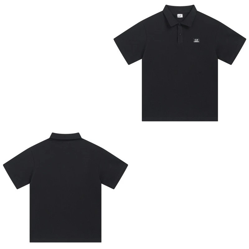 C.P. Company Shirts Short-Sleeve Polo Shirt — 016 black