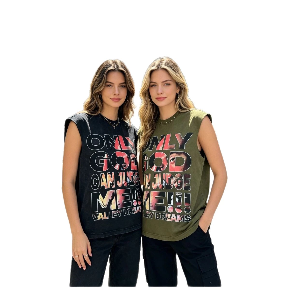 Valley Dreams Vests Washed Graphic Sleeveless Top image 5