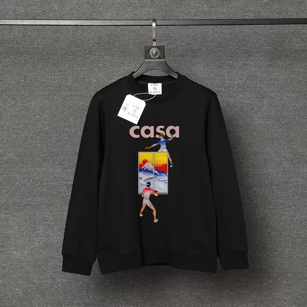 Casablanca Hoodies & Sweatshirts Graphic Print Crewneck Sweatshirt — 94