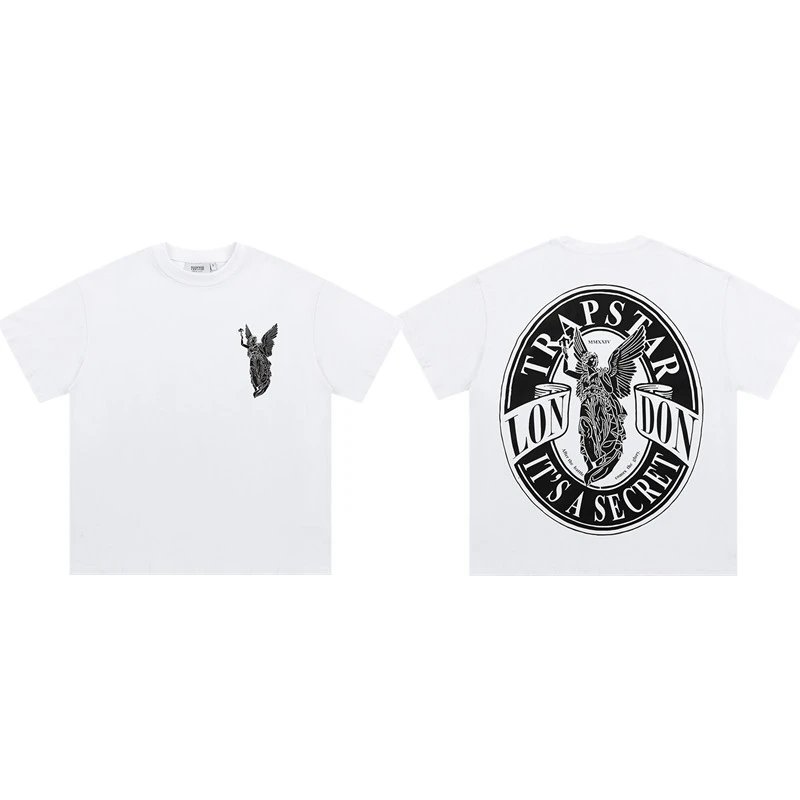 Trapstar T-Shirts Graphic Logo Short-Sleeve T-Shirt — 741 White