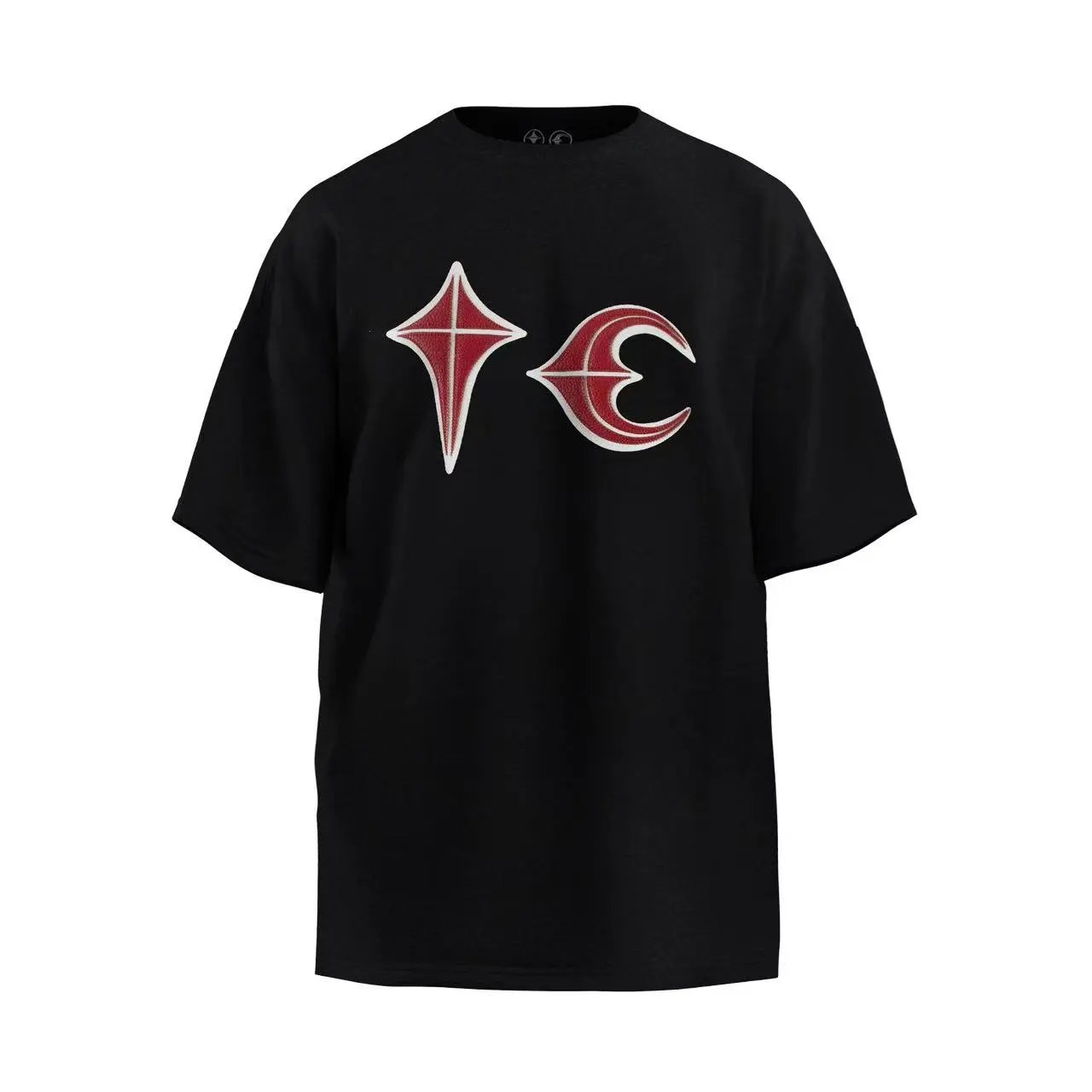 Unbranded T-Shirts Star and crescent moon graphic image 3