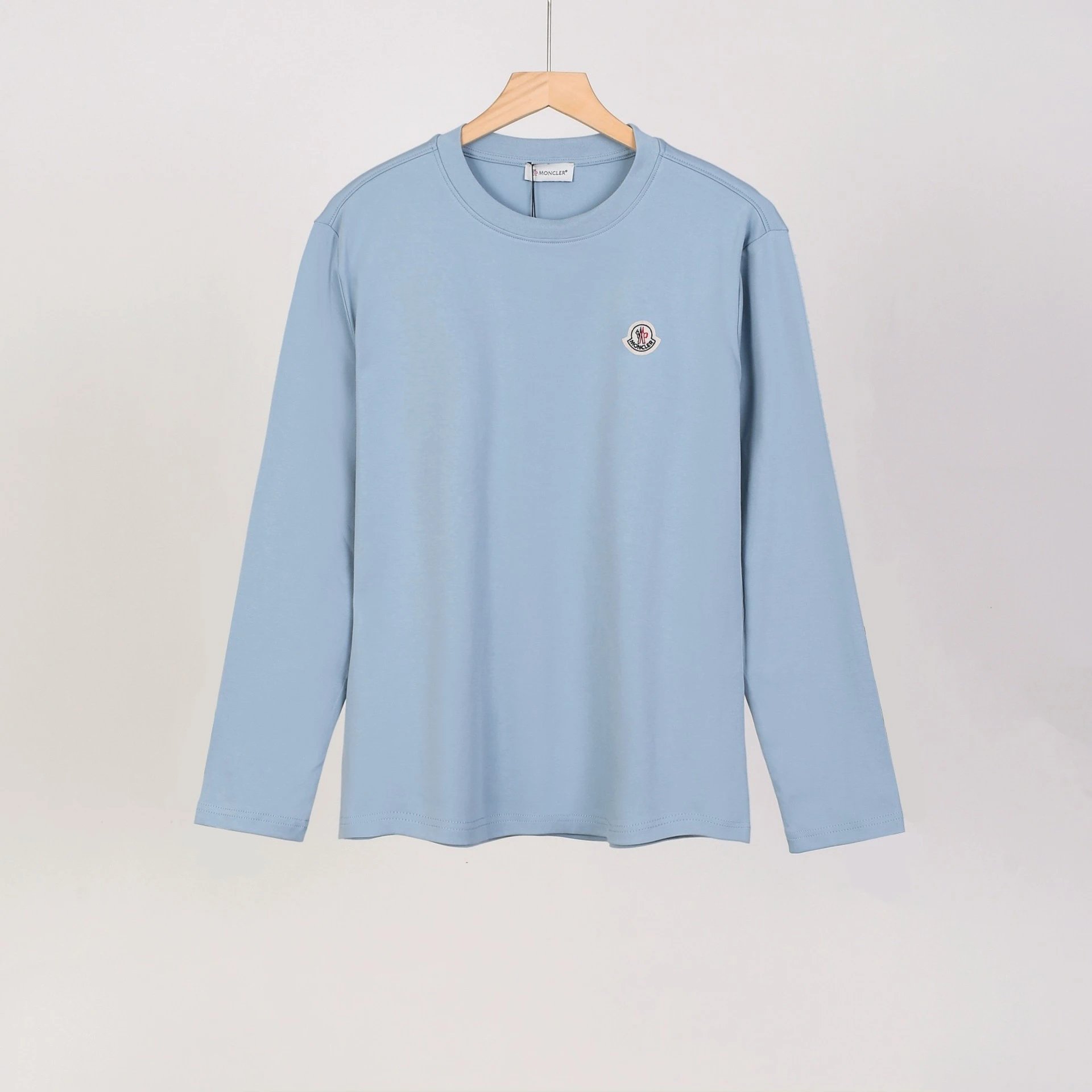 Polo Ralph Lauren T-Shirts Long-Sleeve Crew-Neck Embroidered Logo — 1511 Blue