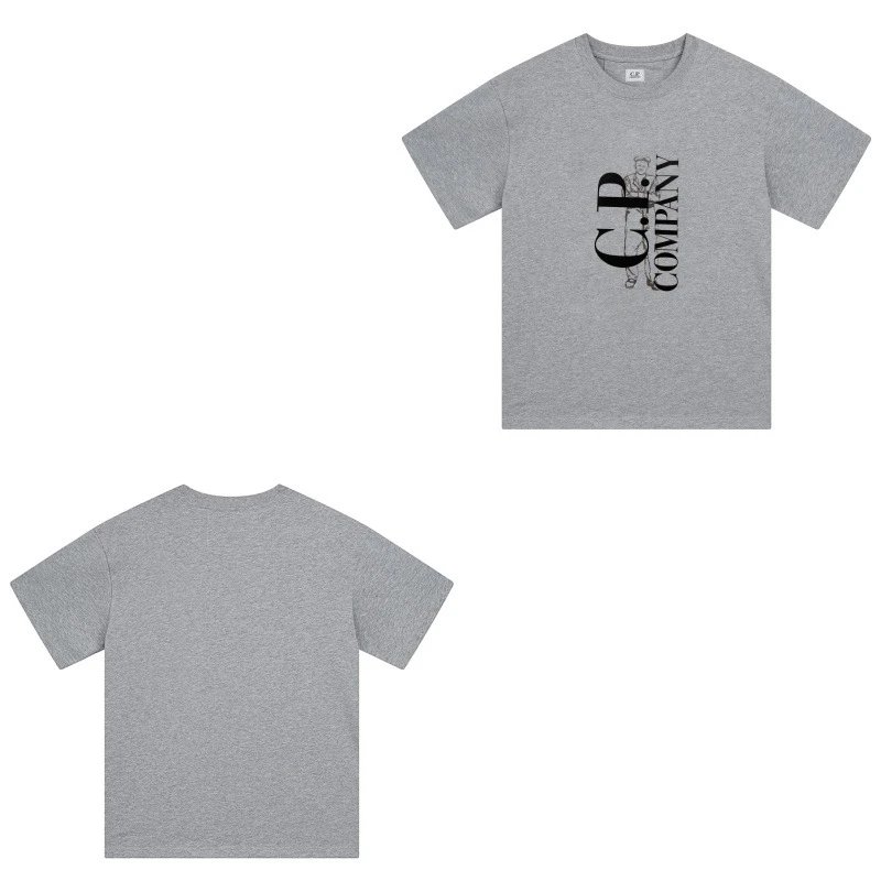 C.P. Company Shirts Short-Sleeve Polo Shirt — 228 gray