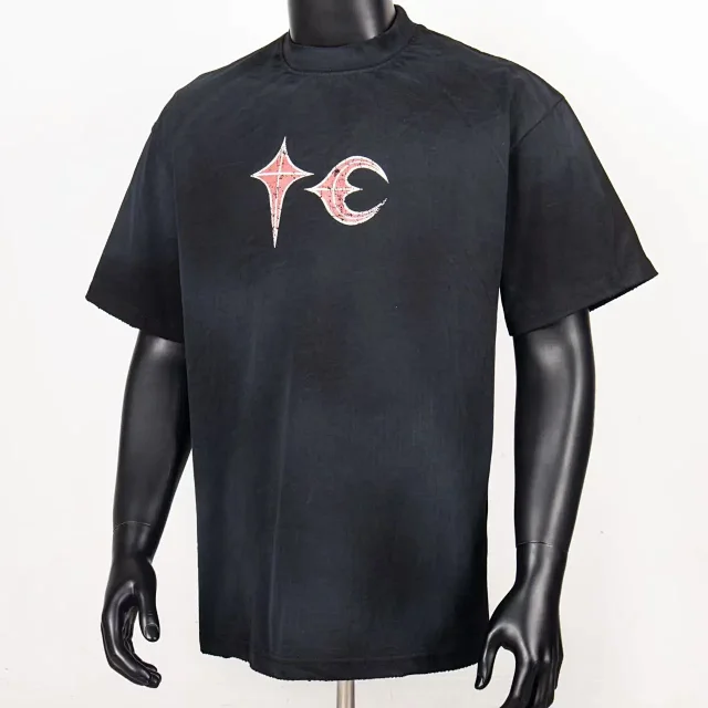 Unbranded T-Shirts Star and crescent moon graphic product detail image 17