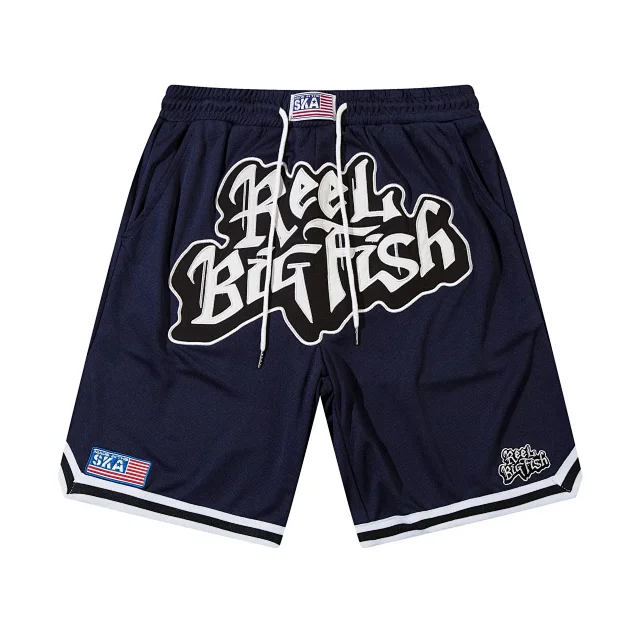 Unbranded Shorts Drawstring Mesh with Embroidered Graphic Lettering product detail image 2