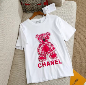 Chanel T-Shirts Short-Sleeve Logo Print image 10
