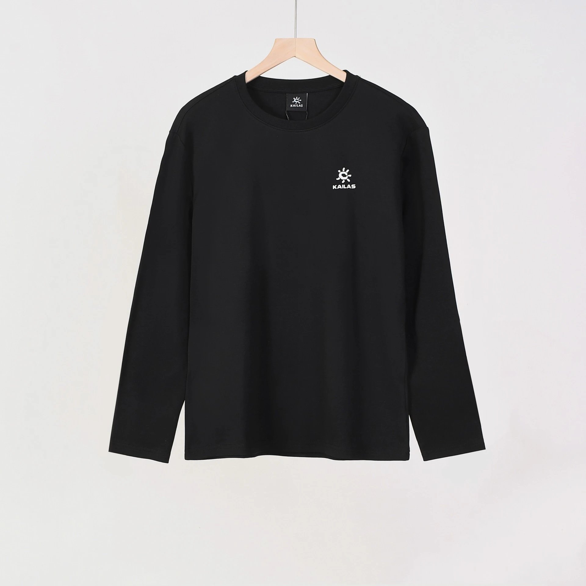 Polo Ralph Lauren T-Shirts Long-Sleeve Crew-Neck Embroidered Logo — 1517 Black