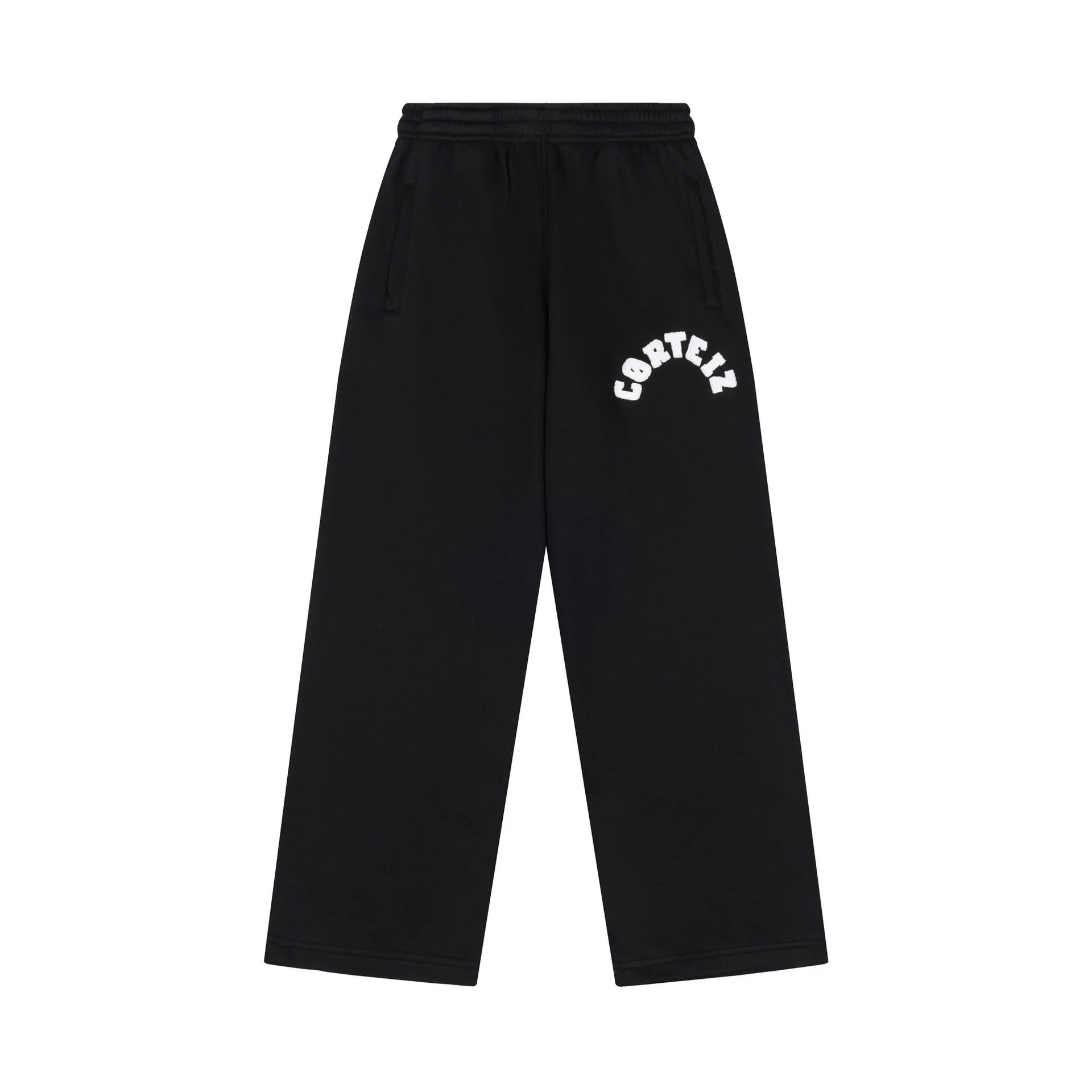 Corteiz Hoodies & Sweatshirts Logo-print hooded sweatshirt — 536 Black trousers