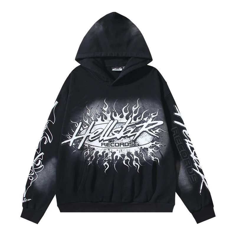 Hellstar Skull Graphic Hoodie Red - 36