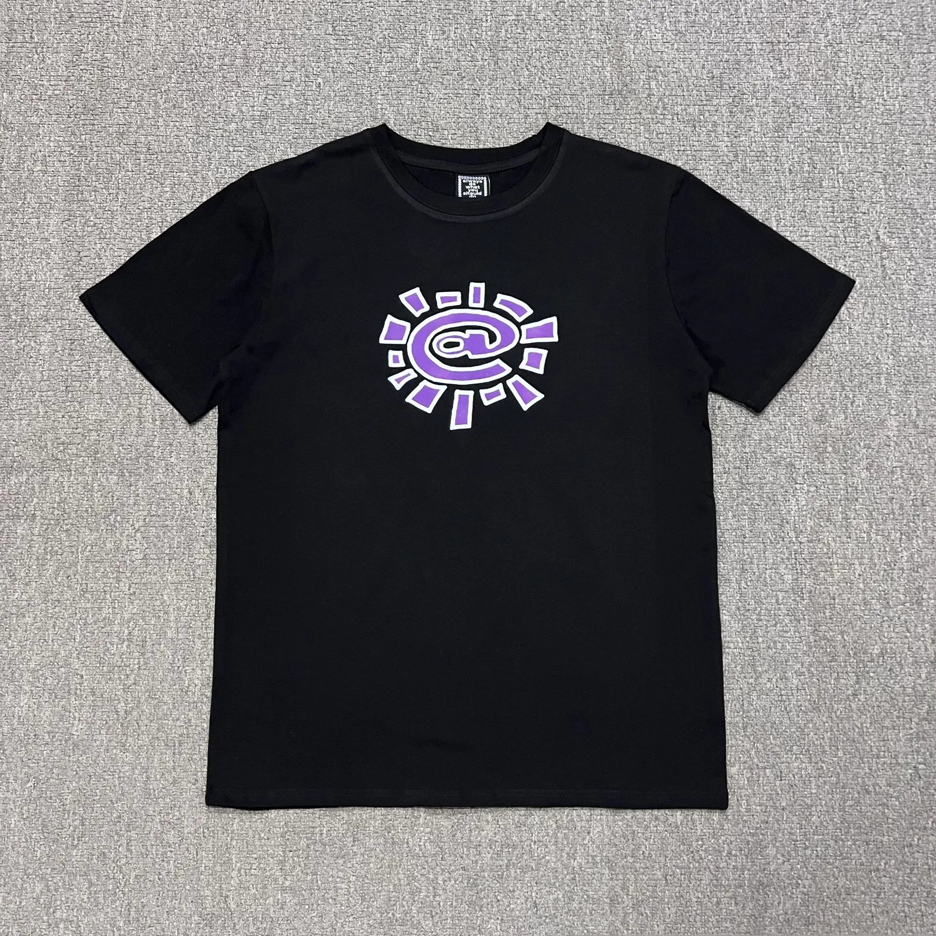 A&D T-Shirts Graphic Print Short-Sleeve T-Shirt — AD04 Black Purple