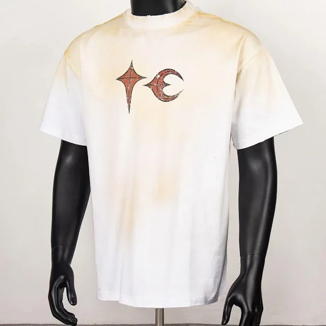 Unbranded T-Shirts Star and crescent moon graphic product detail image 16