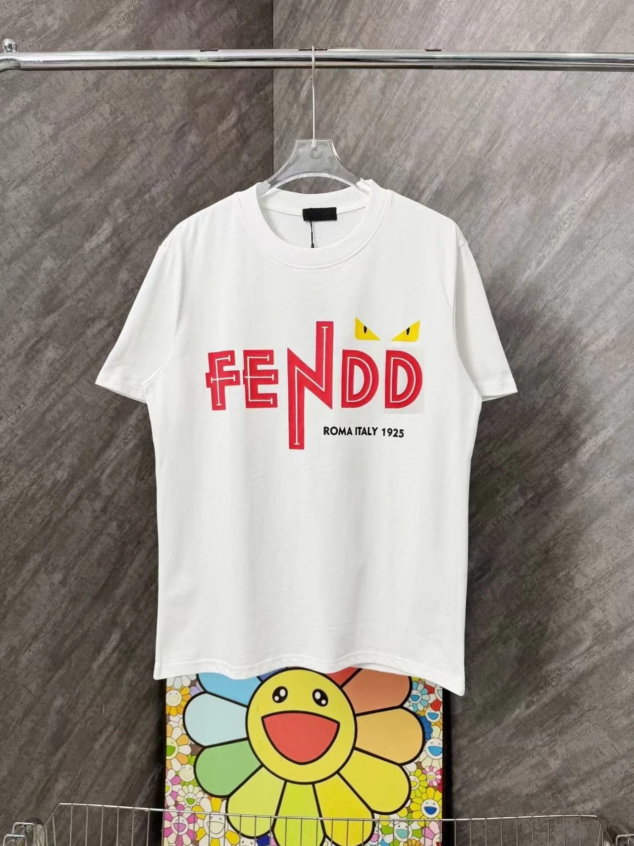 Fendi T-Shirts Monster Eyes Graphic — 34