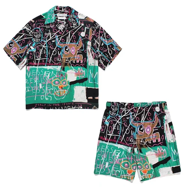 WACKO MARIA Matching Sets Tiger Print Hawaiian Shirt and Shorts Set product detail image 13