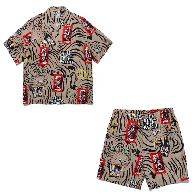 WACKO MARIA Matching Sets Tiger Print Hawaiian Shirt and Shorts Set product detail image 14