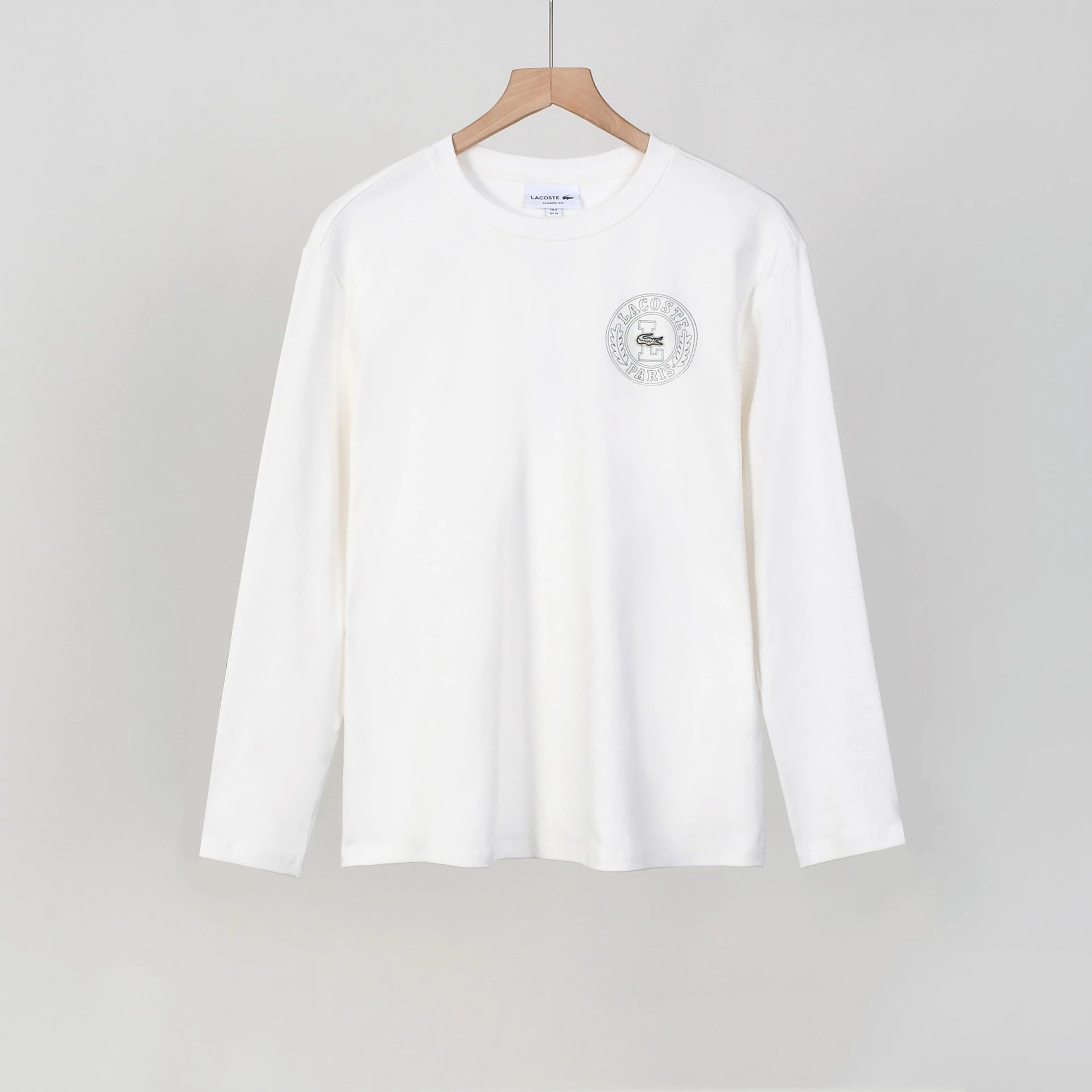 Polo Ralph Lauren T-Shirts Long-Sleeve Crew-Neck Embroidered Logo — 1516 white