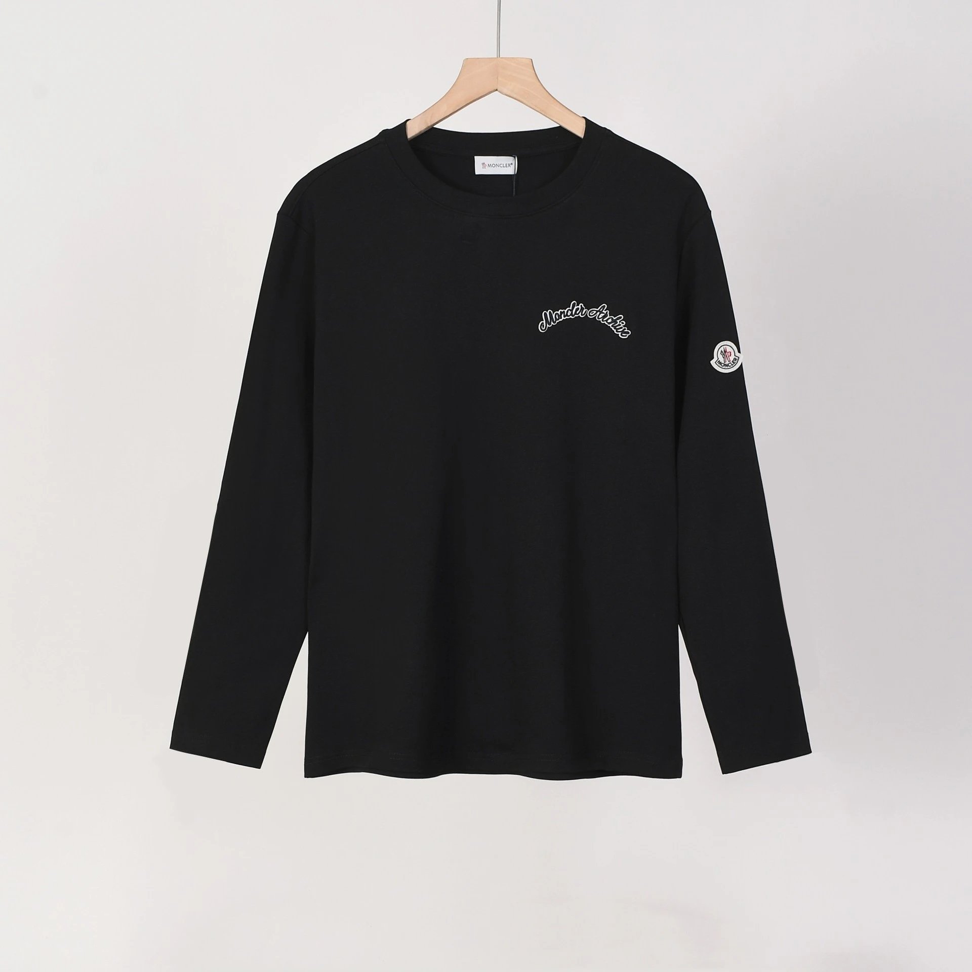 Polo Ralph Lauren T-Shirts Long-Sleeve Crew-Neck Embroidered Logo — 1520 black