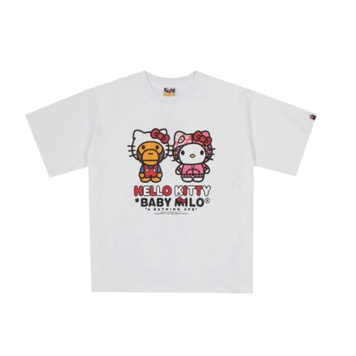 A Bathing Ape T-Shirts Baby Milo Sanrio Character Graphic — White powder 2