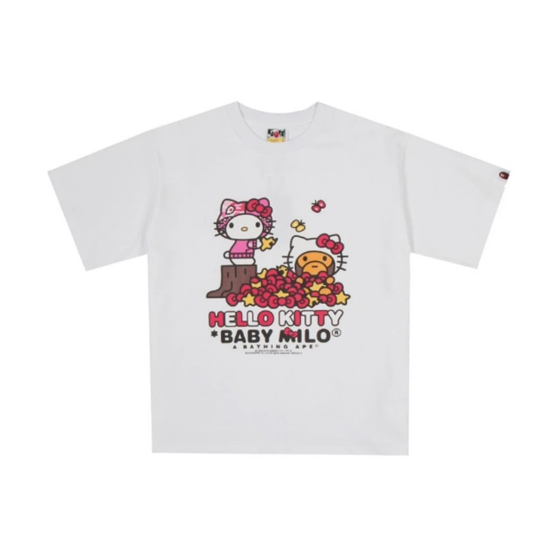 A Bathing Ape T-Shirts Baby Milo Sanrio Character Graphic — White powder 3