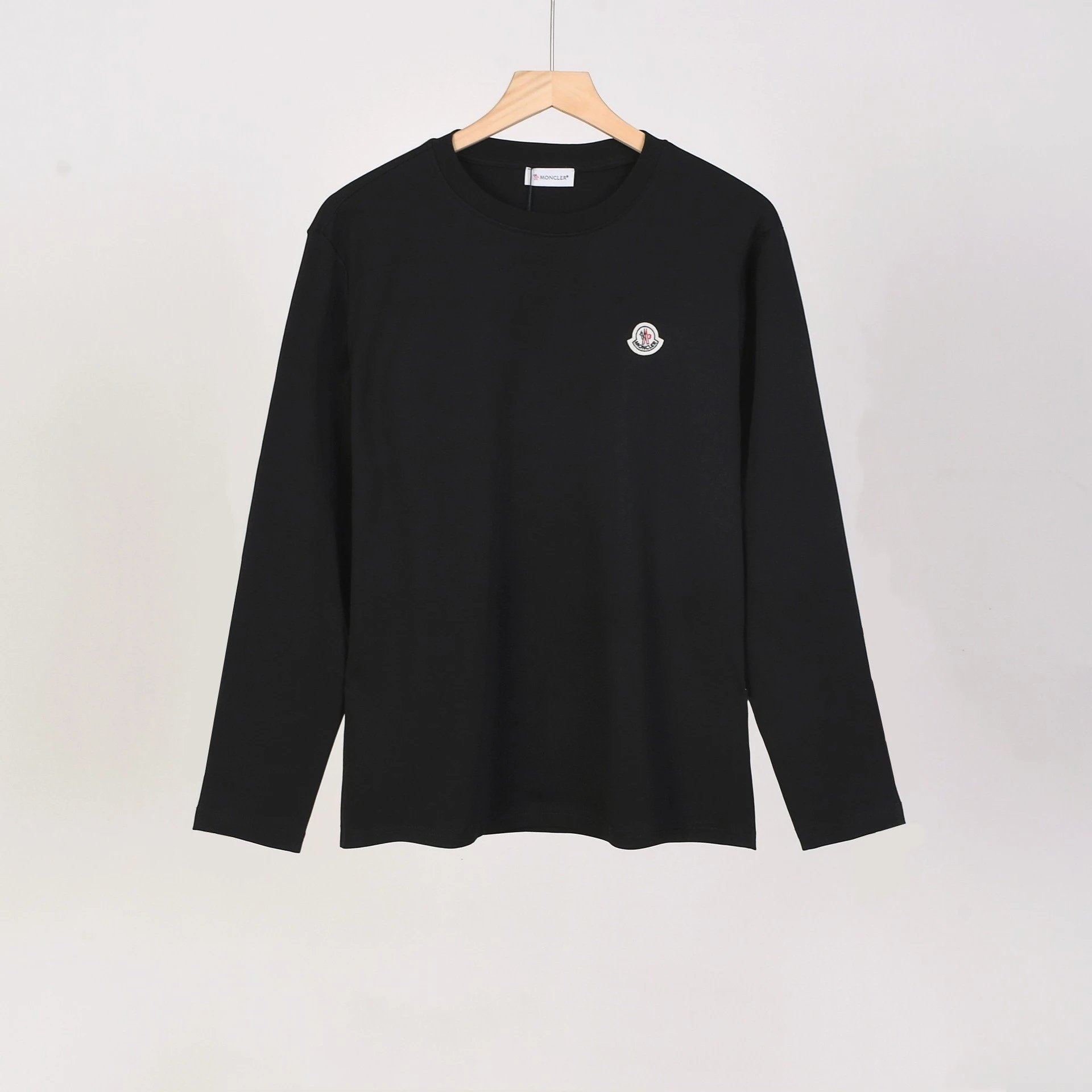 Polo Ralph Lauren T-Shirts Long-Sleeve Crew-Neck Embroidered Logo — 1511 Black