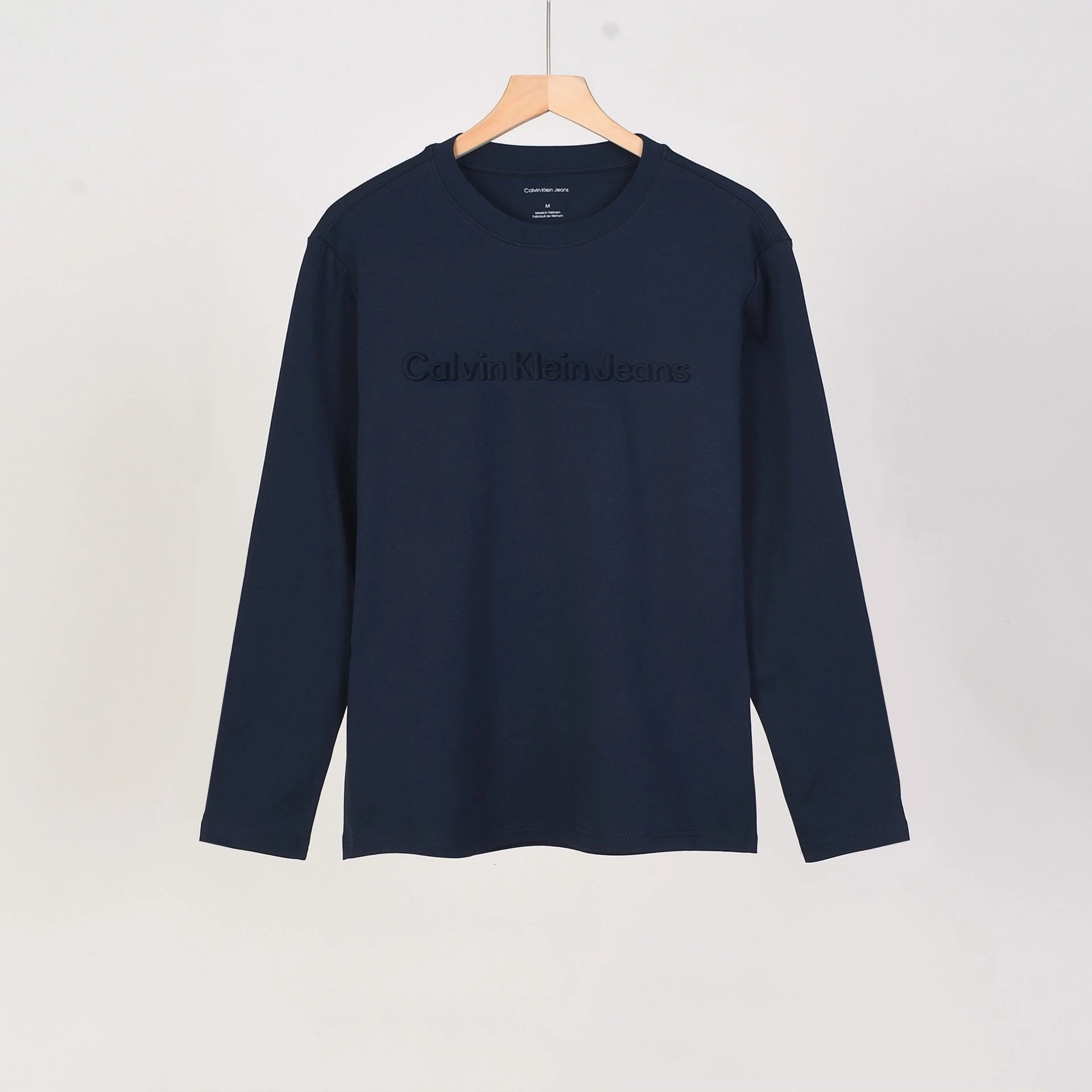 Polo Ralph Lauren T-Shirts Long-Sleeve Crew-Neck Embroidered Logo — 1512 Dark blue