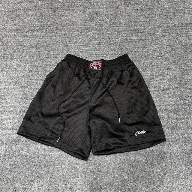 Corteiz Mesh 18 graphic short-sleeve shirt and shorts set product detail image 23