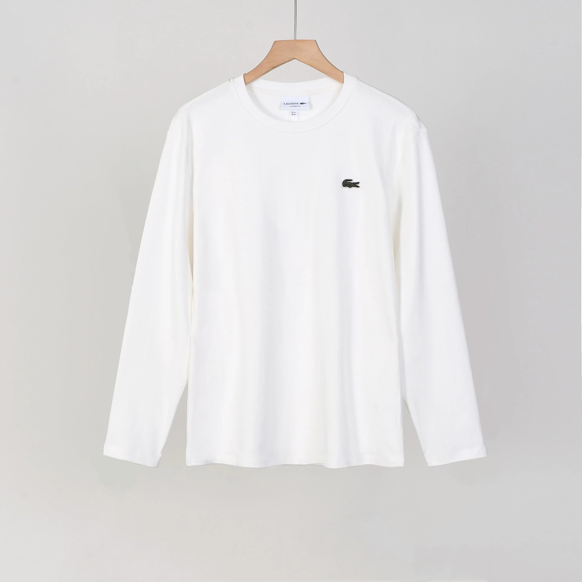 Polo Ralph Lauren T-Shirts Long-Sleeve Crew-Neck Embroidered Logo — 1521 white