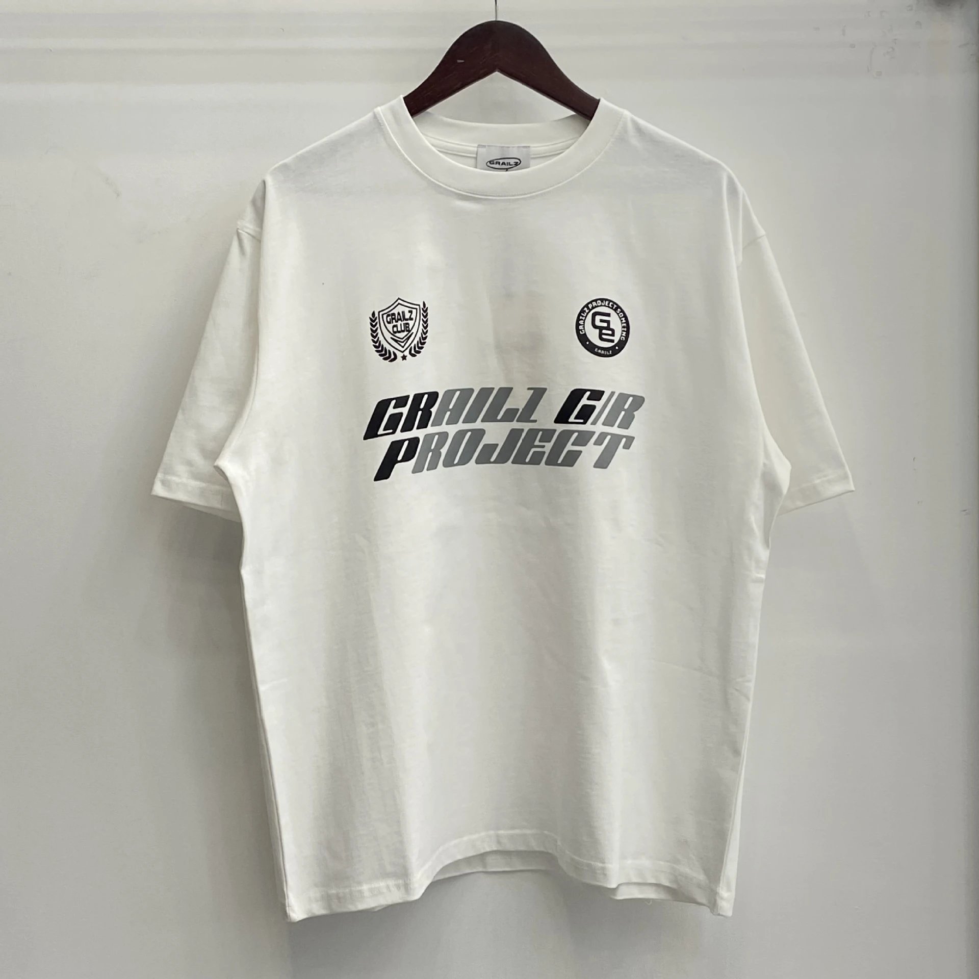 GRAILZ T-Shirts Graphic-print crew-neck T-shirt — GR1373 White