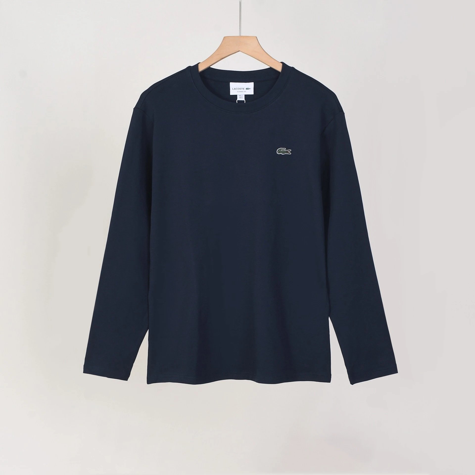 Polo Ralph Lauren T-Shirts Long-Sleeve Crew-Neck Embroidered Logo — 1521 Dark blue