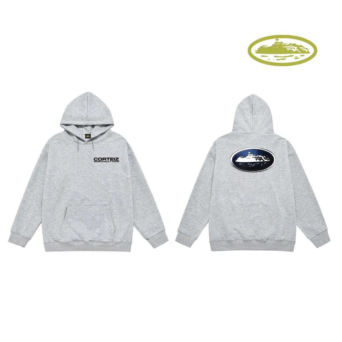 Corteiz Hoodies & Sweatshirts Classic Series printed pullover hoodie — C 2018 Gray (terry cloth))