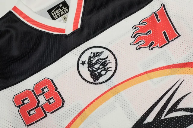 Hellstar T-Shirts Mesh football jersey graphic product detail image 18