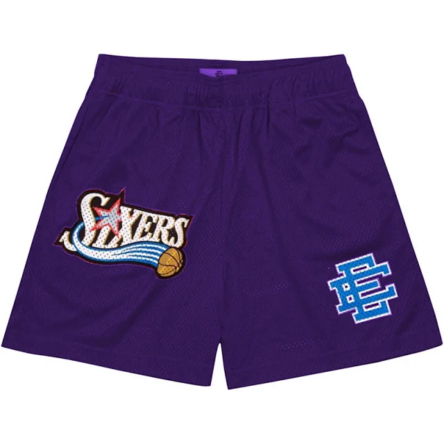 Eric Emanuel Shorts Mesh basketball with team graphic patches product detail image 42