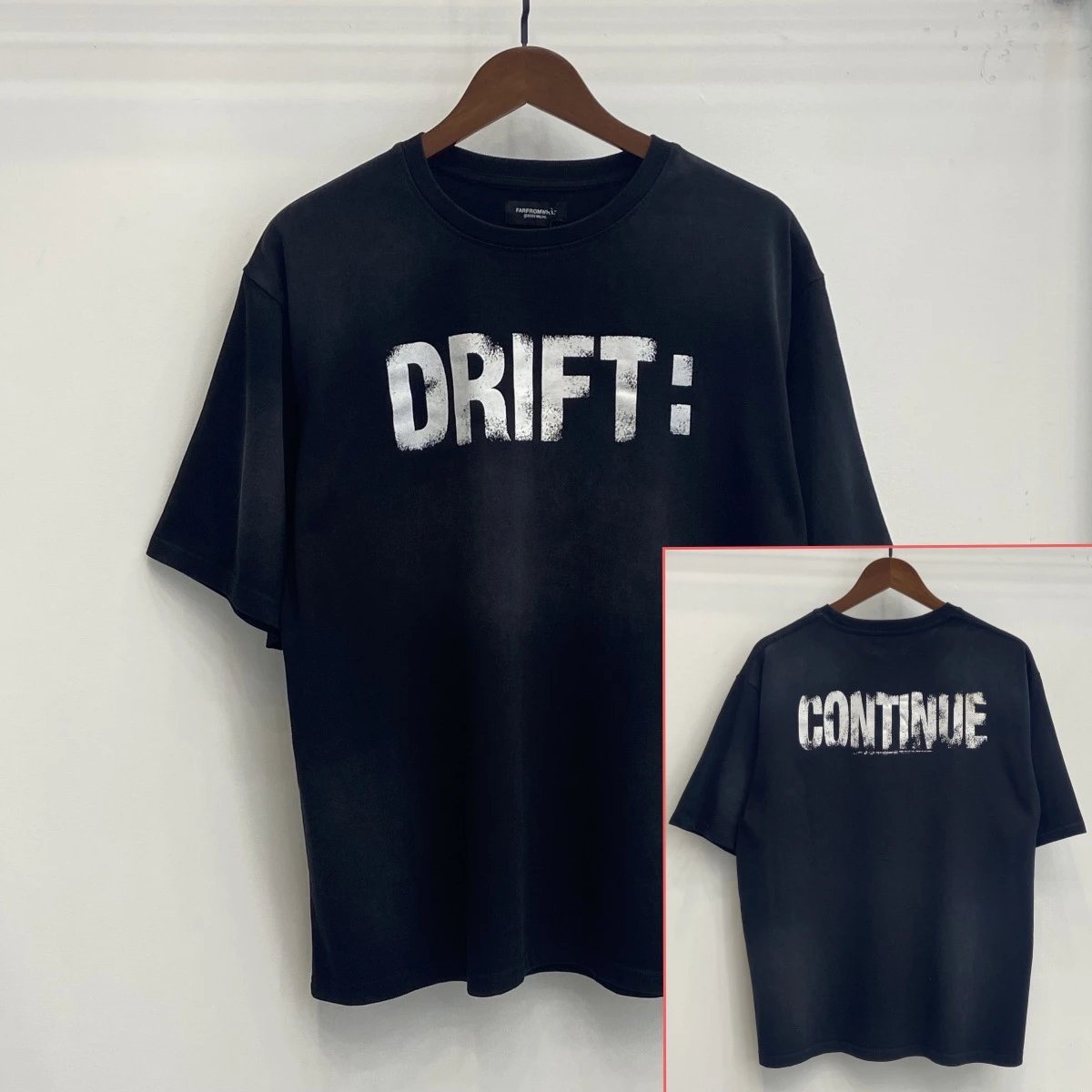 GRAILZ T-Shirts Graphic-print crew-neck T-shirt — FR0922 Black