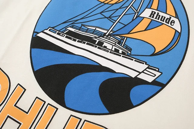 Rhude T-Shirts Graphic Print Short-Sleeve T-Shirt product detail image 21
