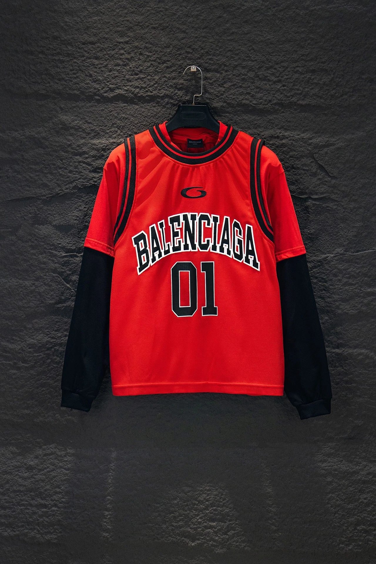 Unbranded Hoodies & Sweatshirts Oversized Letter-Graphic Pullover Hoodie — Red 5221
