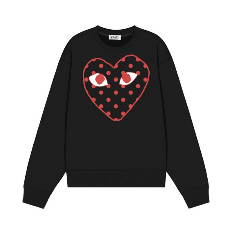 Comme des Garçons Hoodies & Sweatshirts PLAY heart graphic crewneck sweatshirt — 37 Black