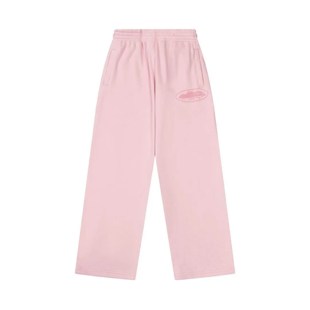 Corteiz Hoodies & Sweatshirts Logo-print hooded sweatshirt — 532 Pink trousers