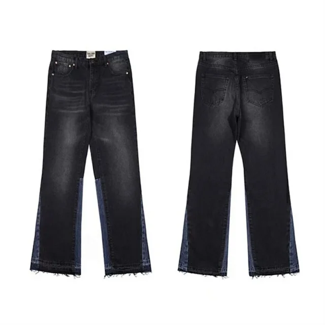 Unbranded Jeans Wide-leg distressed patchwork product detail image 53
