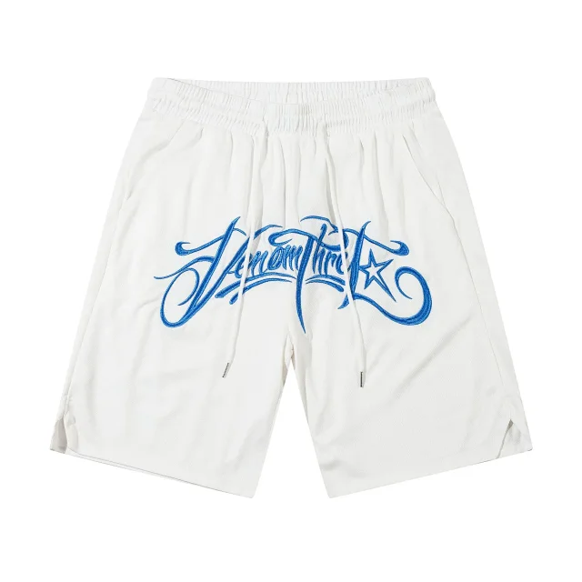 Unbranded Shorts Drawstring Mesh with Embroidered Graphic Lettering product detail image 9