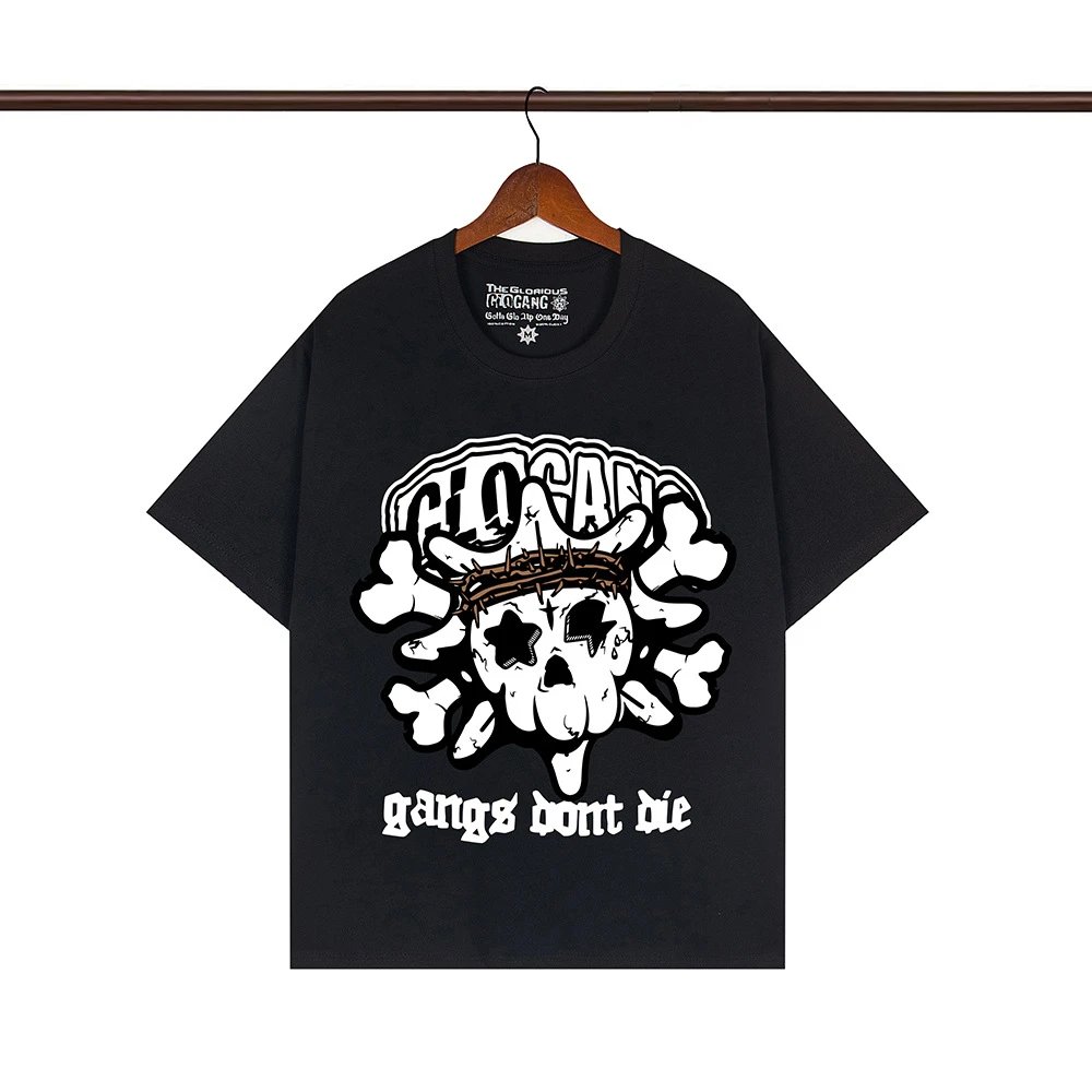 Glo Gang T-Shirts Graphic Print Crew Neck T-Shirt — 119 black