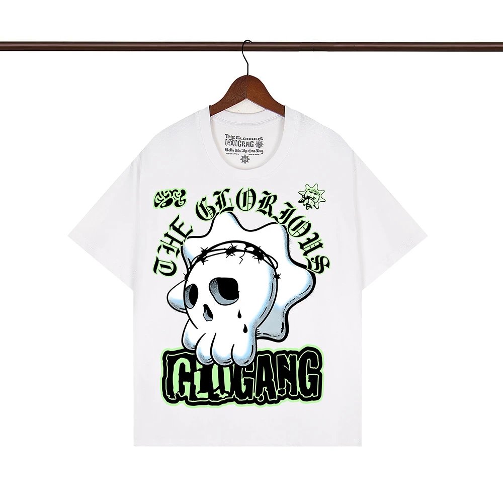 Glo Gang T-Shirts Graphic Print Crew Neck T-Shirt — 116 white