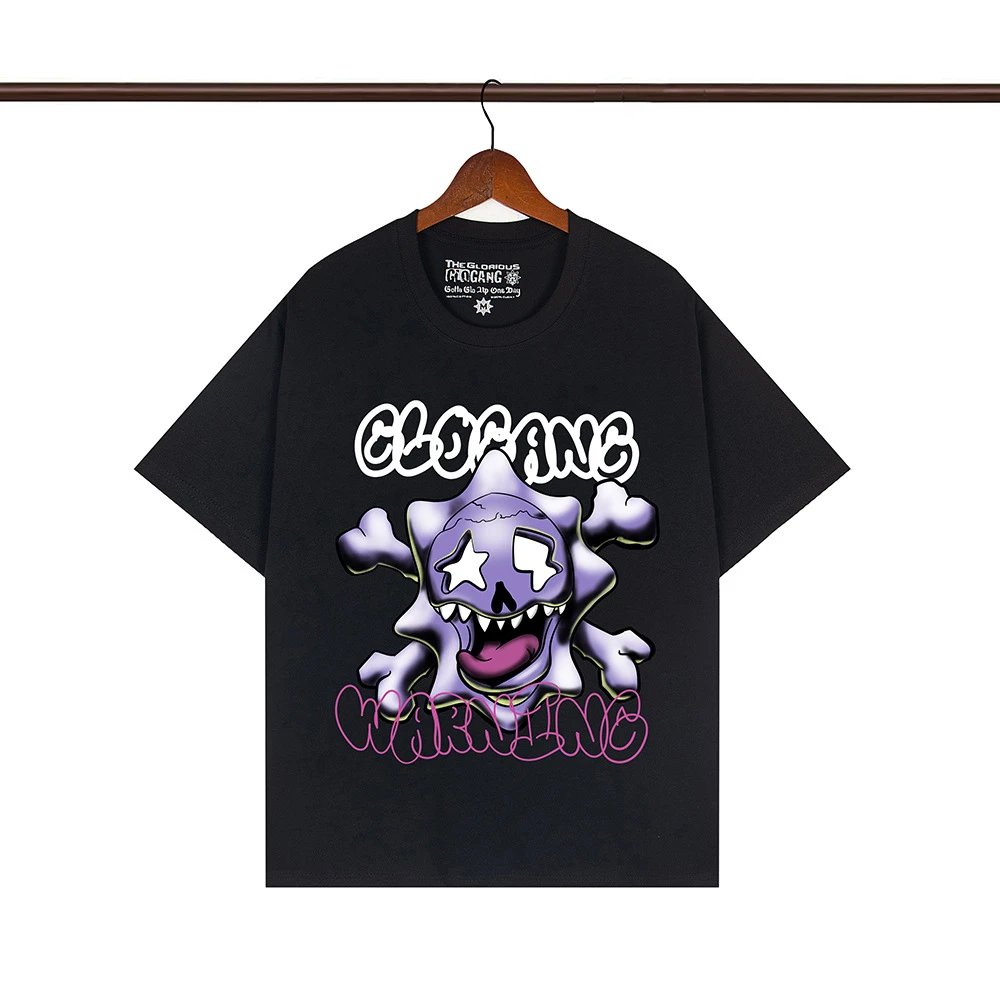 Glo Gang T-Shirts Graphic Print Crew Neck T-Shirt — 115 black