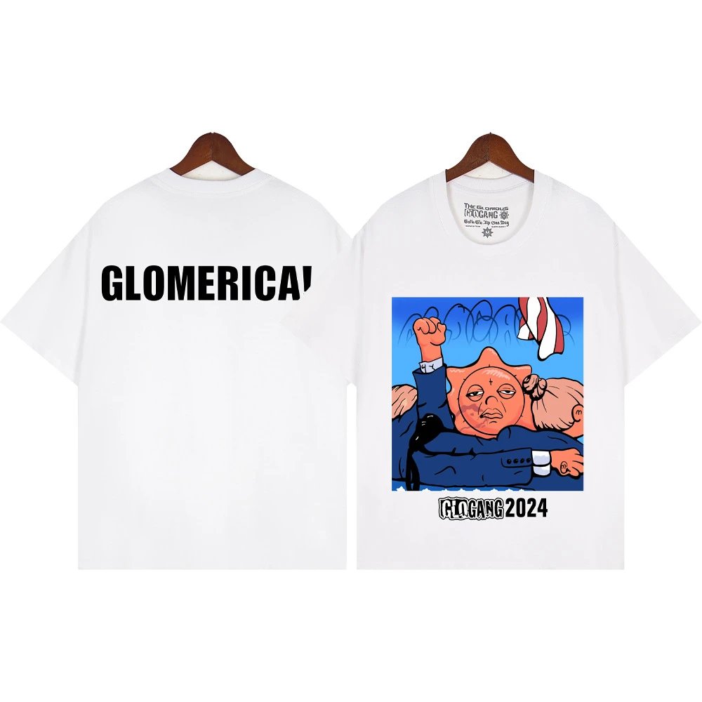 Glo Gang T-Shirts Graphic Print Crew Neck T-Shirt — 107 white