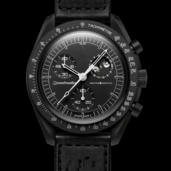 Omega Speedmaster Moonwatch Black Ceramic Chronograph Watch Watches - 1