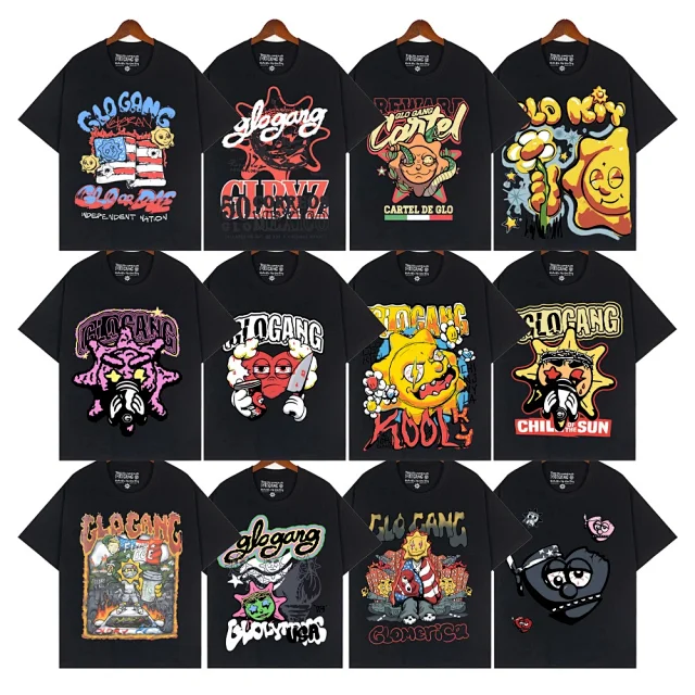 Glo Gang T-Shirts Graphic Print Crew Neck T-Shirt product detail image 1