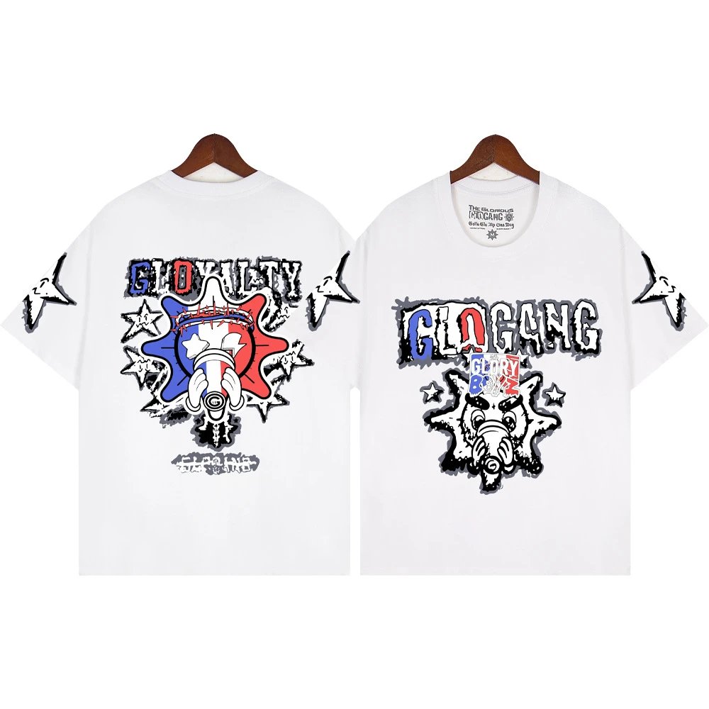 Glo Gang T-Shirts Graphic Print Crew Neck T-Shirt — 120 white